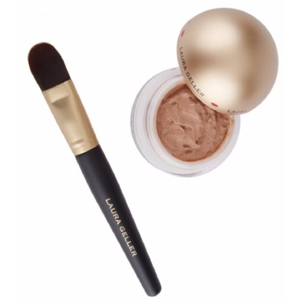 LAURA GELLER AIR WHIPPED BRONZER SOUTH BEACH + MAKEUP BRUSH NWOB